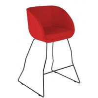 GROSPOL - JULA Hoker V Black / White / Chrome | Podstawa Stalowa - Płoza