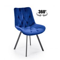 HALMAR - K519 Krzesło | Obrót siedziska | granatowy