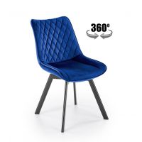 HALMAR - K520 Krzesło | Obrót siedziska | granatowy