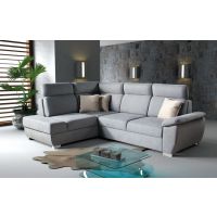 PMW - KAPRA N2FP Narożnik z funkcją spania, regulowanymi zagłówkami i pojemnikiem na pościel