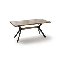 MC AKCENT - KERALA Stół nierozsuwany 160x90x76 | Obrzeże ciosane | KE16SMEA