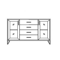 UNIMEBEL - LOFT COLLECTION Witryna T-8