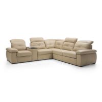 Bydgoskie Meble - LEGEND Narożnik Segm. 1RF ele L - el. mod. prost.- el.1SK - el.E - segm. 2,5F P Narożnik prawy lub lewy z elektryczną funkcją relaks, f. spania, poj. na pościel i wysuwaną półką | SONET