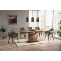 SIGNAL - LEONARDO Stół 140-180x80cm | Dąb | DOSTĘPNE OD RĘKI