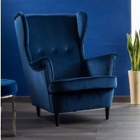 SIGNAL - LORD Velvet Fotel | Tkanina | Granatowy Bluvel 86 | z PL