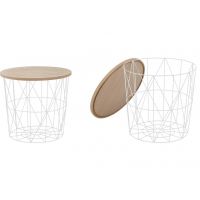 HALMAR - MARIFFA Ława naturalny/biały