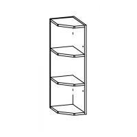 LIVEO - MODENA Szafka MD1/G20NZ | Górna 20 | Narożna | Zakończeniowa otwarta