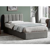 SIGNAL - MONTREAL Velvet Łóżko 90x200 | Szary 192