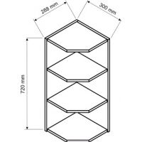 Stolkar - NATALIA Szafka WPO | Górna otwarta zakończeniowa
