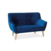 SIGNAL - NORDIC Sofa 2 Velvet | Granatowy | Bluvel 86 | z PL