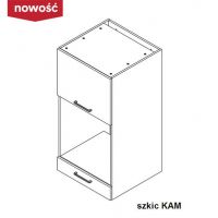 KAM - KAMMONO Szafka NWPD60.1SS/61 | Szafka wisząca | Nad zmywarkę lub nad pralkę | Zabudowa piekarnika | Front frezowany