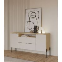 HELVETIA MEBLE WIERUSZÓW - ORE KOMODA 2D2S | 24LKOG26 | Dąb lindberg-Kazsmir