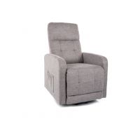 SIGNAL - OTUS II BREGO Fotel rozkładany elektrycznie | Tkanina Brego Szary 07 | z MR