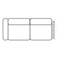 FENIKS MEBLE - PESARO Sofa 2,5 L z lewym bokiem