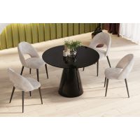 HUBERTUS - PINETO Stół 100 | Czarny połysk