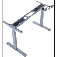 STEMA - PRATO Stelaż 04-3T/A | Elektrycznie Podnoszony | Dwusilnikowy | Wysokość 59-123,5 cm | Szary