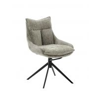 MC AKCENT - PARKER S Krzesło | Obrót siedziska | Metal lakier czarny mat | Tkanina Cappuccino | PK4S60CX