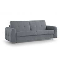 Mars Meble - PERONI 160 Sofa na stelażu włoskim | funkcja spania i materac oraz pojemnik DARK GREY | PROMOCJA