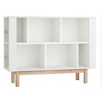 PINIO - MILOO Regał Niski | Biały