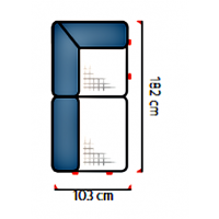 UNIMEBEL - DIVERSO II Moduł REC 1F.PJ lewy z pojemnikiem narożny