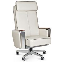 UNIQUE MEBLE - REGENT FOTEL OBROTOWY 689B-FL-0 | BIAŁY