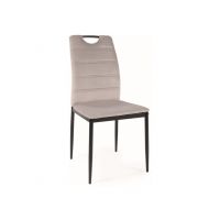 SIGNAL - RIP Velvet Krzesło | Tkanina | Jasny szary Bluvel 03 | Stelaż Czarny