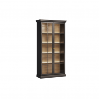 GAŁA MEBLE - LUCCA Czarny Grafit Witryna W2D