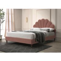 SIGNAL - SANTANA Velvet Łóżko 160x200 | Antyczny róż Bluvel 52