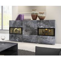 HELVETIA MEBLE WIERUSZÓW - BAROS Komoda | 24B0BM26 | 2 drzwi 3 szuflady