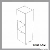 KAM - KAMMONO Szafka SDP60/71 | Słupek do szafek wiszących W/71 | Zabudowa piekarnika | Front nowoczesny P2