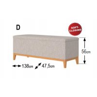 MEBLE BEST - Skrzynia D | Pufa tapicerowana