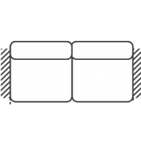 FENIKS MEBLE - LORENZO Sofa 2,5BB bez boków