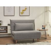 SIGNAL - SPIKE Fotel rozkładany | Tkanina | Szary 137 | z MR