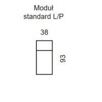 Bydgoskie Meble - ALEXANDRIA Moduł Standard L kończący lewy z szufladą