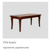 MEBLE OLEJNIKOWSKI - BRYLANT Stół | Noga Diament | Blat pogrubiony | STB 140 | 140-190x90