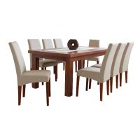 STOLMEB - Stół Borys 160x90+4x50 naturalna okleina