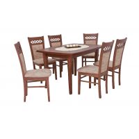 STOLMEB - Stół Darek 130x90+2x50 naturalna okleina