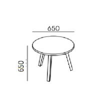 AMS Meble Biurowe - Stolik Okolicznościowy SO3/SO4 | Wysokość 65 cm