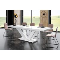 HUBERTUS - VIVA 2 Stół 160-256x89 | Biały połysk