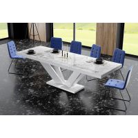 HUBERTUS - VIVA 2 Stół 160-256x89 | Marmur Biały