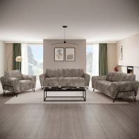 Mars Meble - VOLARE ZESTAW WYPOCZYNKOWY 3+2+1 Bez funkcji | CAPPUCCINO – Vega 05 | PROMOCJA