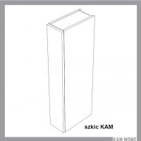 KAM - KAMMONO Szafka W... .1/90 | MN 15-20 | Górna | 1-drzwi | Front frezowany