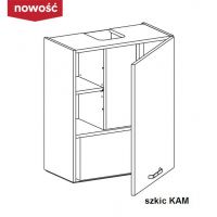 KAM - KAMMONO Szafka WP3C60.1/61 | Górna do szafek o wys. 61 cm | Z okapem | Front frezowany