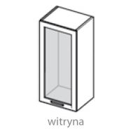 LAYMAN - NAVIA Szafka WW 4/72 1D kuchenna 40 cm witryna górna