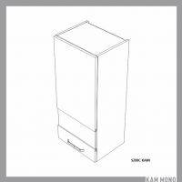 KAM - KAMMONO Szafka WW....1/90 | MN 40-60 | Górna | Witryna | 1-drzwi | Front nowoczesny P2