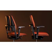 NOWY STYL - XILIUM Fotel Obrotowy SWIVEL CHAIR DUO-BACK UPH/P BLACK | Oparcie - 2-częściowe