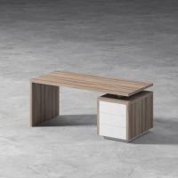 BIURO SERWIS - Z-BOX Biurko z pomocnikiem Z-203 | front - płyta meblowa