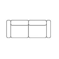 FENIKS MEBLE - ALISON Sofa 2,5 Bez funkcji spania