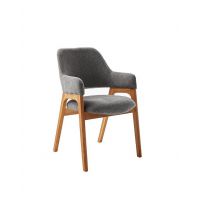 MC AKCENT - ALPENA Krzesło | Tkanina Antracyt | Stelaż Dąb Dziki Olejowany | ALWAETAN