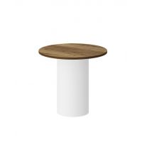 HUBERTUS - ALTO LAMI Ława 60 | Blat Dąb Pradawny | Biały mat